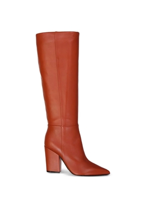 Sergio Rossi pointed-toe leather boots - Brown