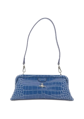 Vivienne Westwood Jane crocodile-effect shoulder bag - Blue