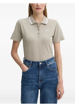 GUESS USA collared polo shirt - Neutrals