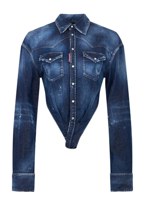 DSQUARED2 logo top - Blue