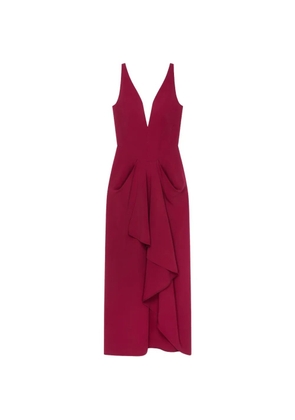 Givenchy draped ruffled dress - Red