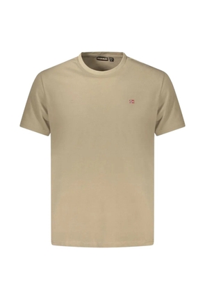 Napapijri logo-patch cotton T-shirt - Neutrals