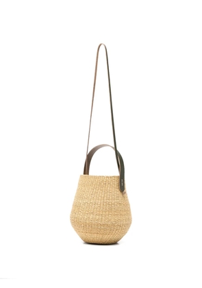 Muun Oriane woven straw tote bag - Neutrals