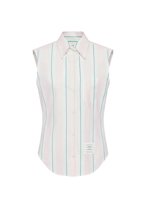 Thom Browne striped sleeveless shirt - Pink