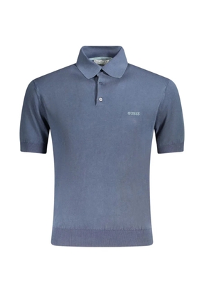 GUESS USA embroidered-logo polo shirt - Blue