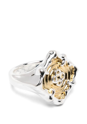 Casablanca Splash signet ring - Silver