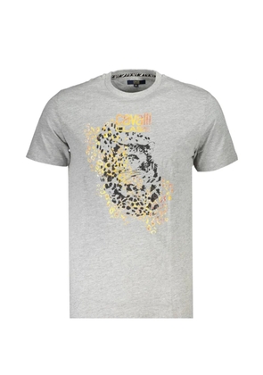 Cavalli Class leopard-print T-shirt - Grey
