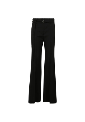 Sportmax belted flared trousers - Black