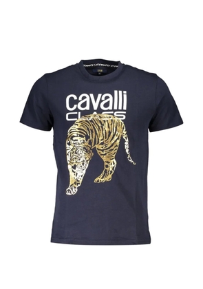 Cavalli Class tiger-print T-shirt - Blue