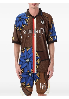 Pantofola D'oro x Thebe Magugu short-sleeves T-shirt - Brown