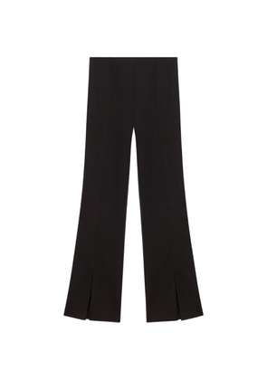 Maje slit-hem flared trousers - Black
