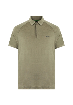 BOSS raglan-sleeve polo shirt - Green