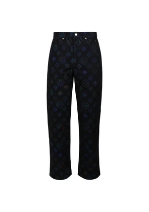 Casablanca Heatmap monogram jeans - Blue