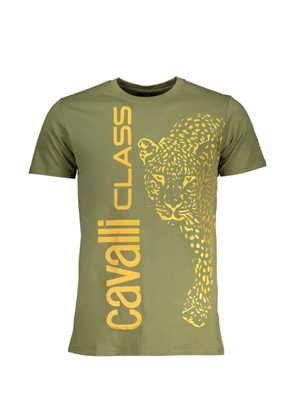 Cavalli Class leopard-print T-shirt - Green