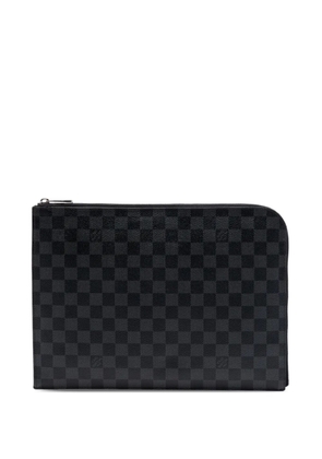 Louis Vuitton Pre-Owned 2017 Damier Graphite Pochette Jour GM clutch bag - Black