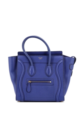 Celine Pre-Owned Luggage Bag Grainy Leather Micro tote bag - Blue