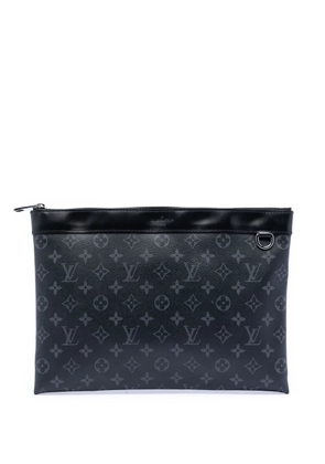 Louis Vuitton Pre-Owned 2019 Monogram Eclipse Discovery Pochette GM clutch bag - Black
