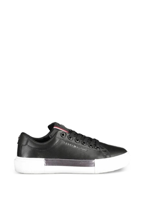 Tommy Hilfiger logo-lettering sneakers - Black