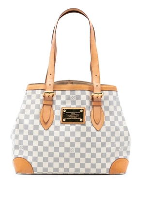 Louis Vuitton Pre-Owned 2010 Damier Azur Hampstead MM tote bag - White