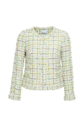 WEILL PARIS braided-trim tweed jacket - Neutrals
