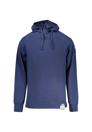 RIFLE logo-patch raglan-sleeve hoodie - Blue