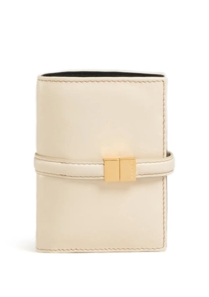 Marni Prisma logo-engraved leather wallet - Neutrals