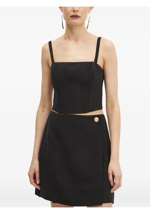 GUESS USA square-neck crop top - Black