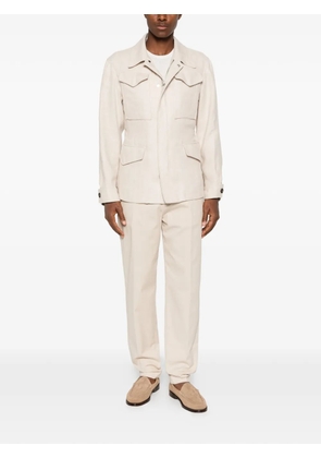 Eleventy elasticated-waist chino trousers - Neutrals