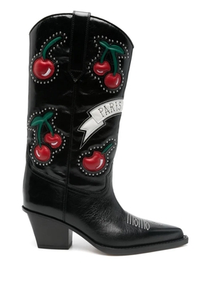 Paris Texas 60mm Cherry Blossom boots - Black