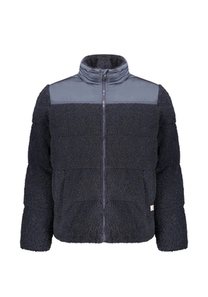 RIFLE panelled teddy-fleece padded jacket - Blue