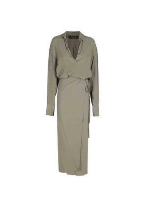 Federica Tosi V-neck midi dress - Green