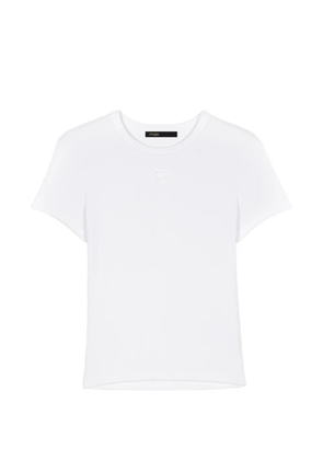 Maje ribbed T-shirt - White