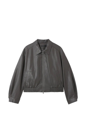 tout a coup collared zip-up bomber jacket - Grey