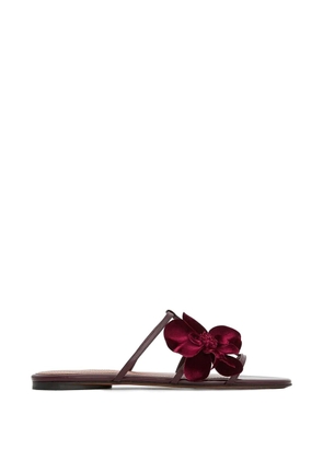 ZIMMERMANN Orchid Slide floral-applique sandals - Red