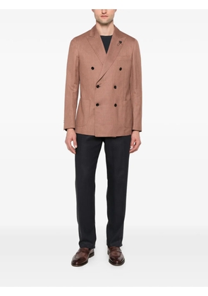 Lardini double-breasted blazer - Brown