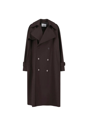 The Frankie Shop Dursley double-breasted trench coat - Brown