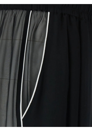 Dolce & Gabbana silk chiffon trousers - Black