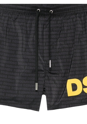 DSQUARED2 logo-print swim shorts - Black