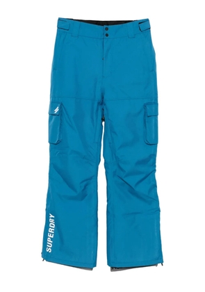Superdry panelled cargo trousers - WFF BLUE