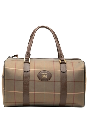 Burberry Pre-Owned 20th Century Vintage Check Canvas boston bag - Brown