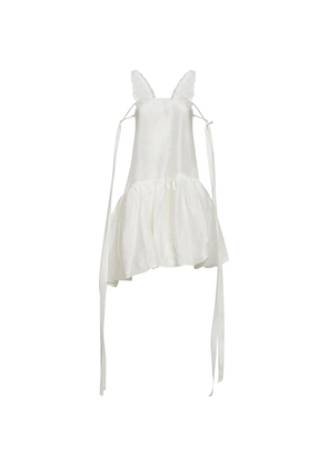 Maurizio lace-embroidered asymmetric dress - White