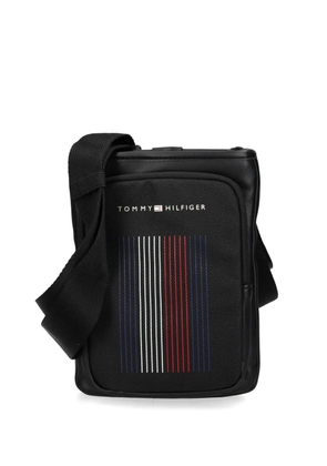 Tommy Hilfiger logo-print messenger bag - Black