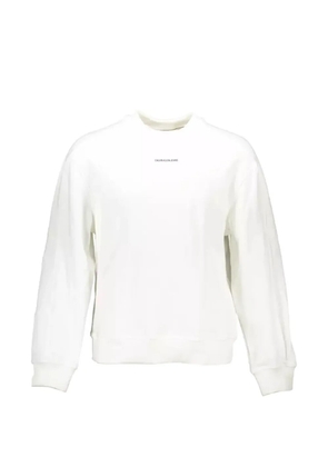 Calvin Klein logo-print crew-neck sweater - White
