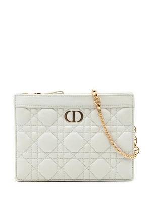Christian Dior Pre-Owned 2021 Supple Cannage Calfskin Caro Every Dior Pouch crossbody bag - White