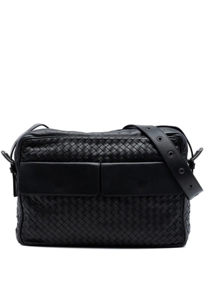 Bottega Veneta Pre-Owned 2012-2026 Nappa Intrecciato Front Pocket Messenger Bag crossbody bag - Black