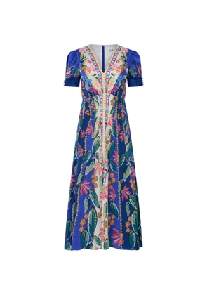 Saloni Lea maxi dress - Blue