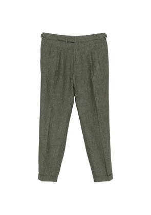 Briglia 1949 pleated side-adjuster trousers - Green