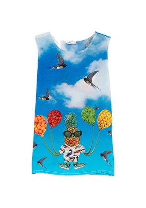 The Artistylist graphic-print sleeveless top - Blue