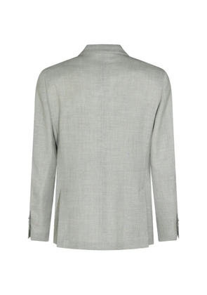 Lardini double-breasted blazer - Grey