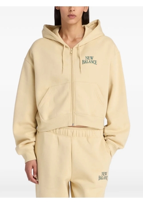 New Balance Trackside fleece full-zip hoodie - Neutrals